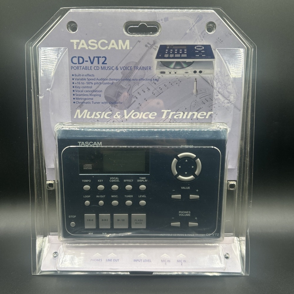 Tascam CD-VT2‎ Portable CD Music & Voice Vocal Trainer Brand New